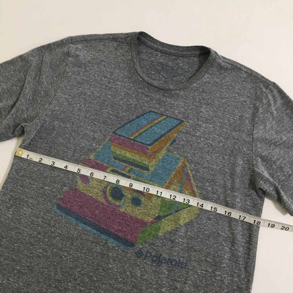 ALTRU Polaroid Graphic T-Shirt Gray Womens Small Crew Neck - Picture 12 of 15
